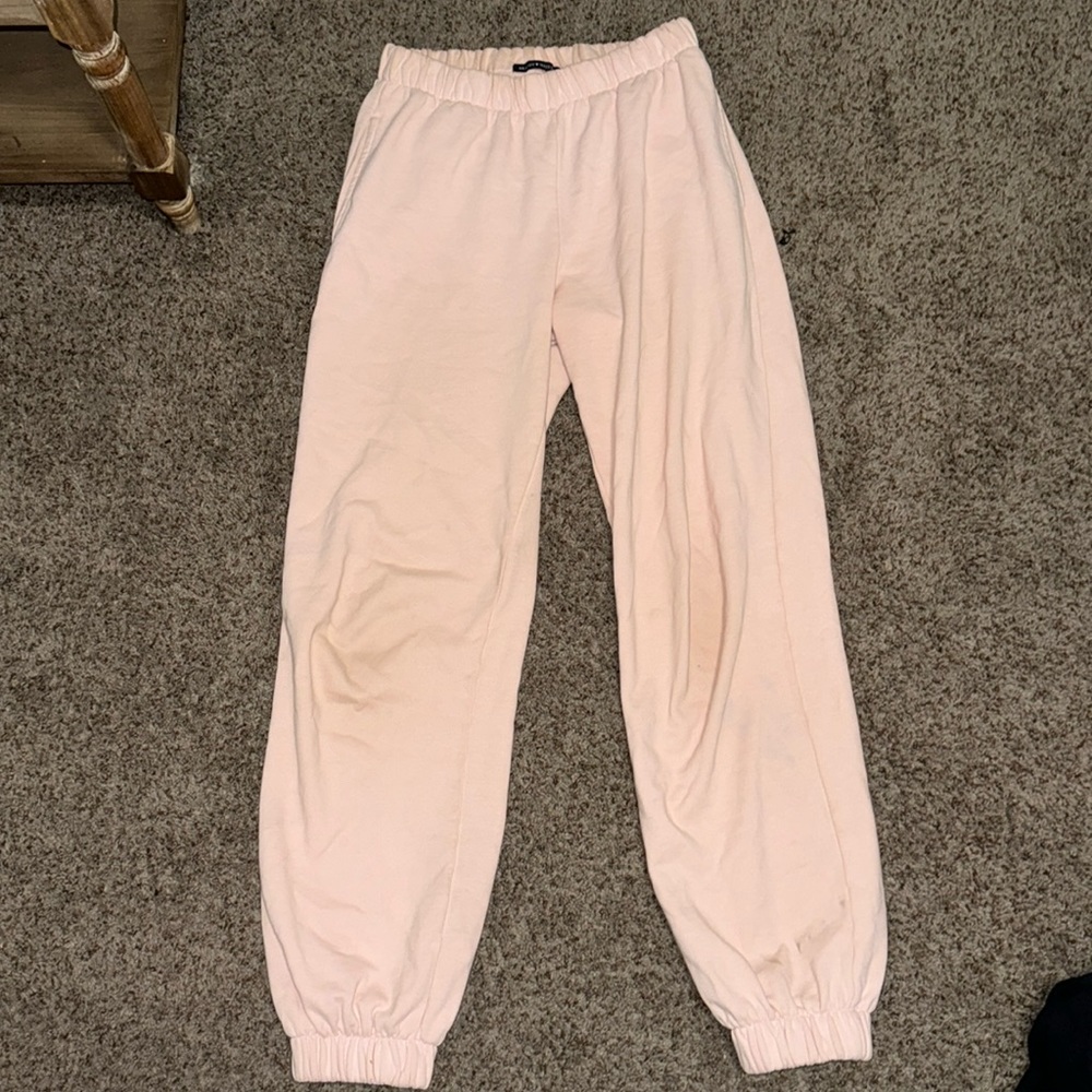 Brandy Melville light pink sweats!!